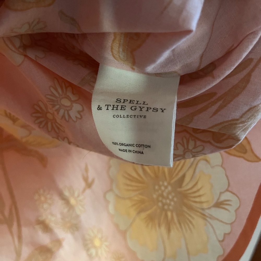 Spell & The Gypsy The Sloan Blouse in Peach Floral - Picture 5 of 6